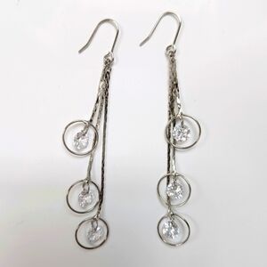 Cubic Zirconia Dangle Earrings